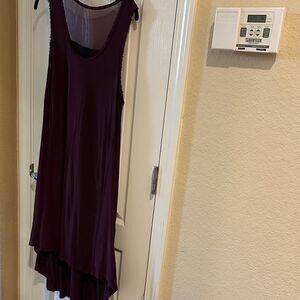 Elegant Purple Midi Dress